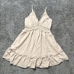 SHEIN Cream Mini Dress